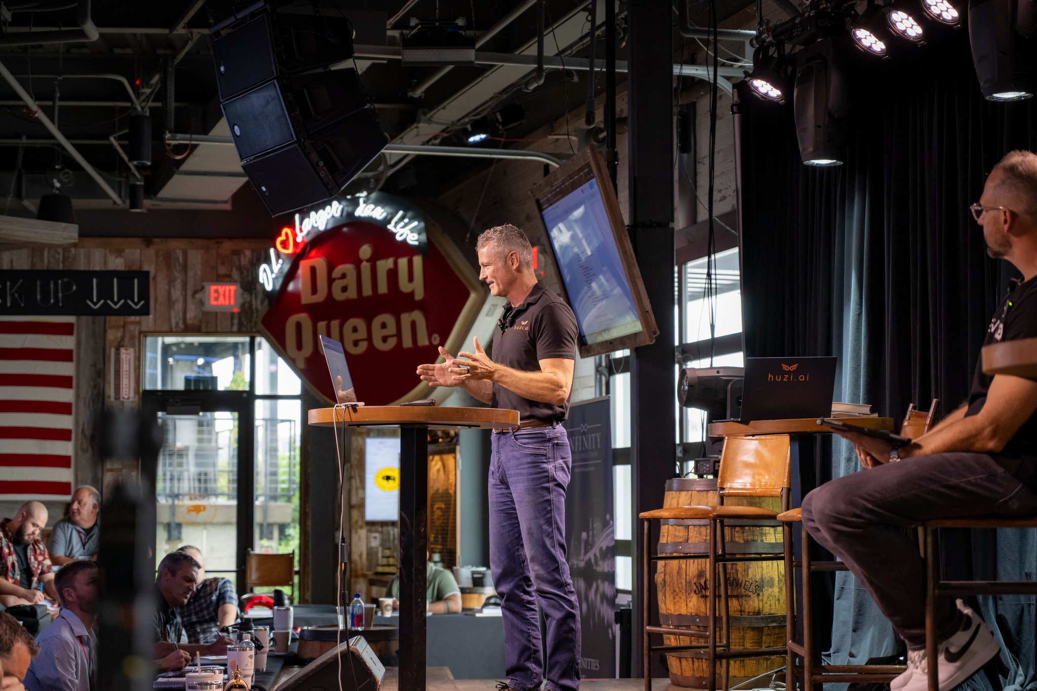 Rick Gray presenting on stage — Boise's most experienced real estate broker